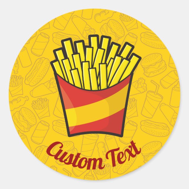 French Fries Sticker (Front)