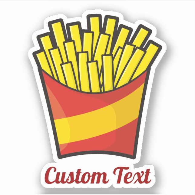 French Fries Sticker (Front)
