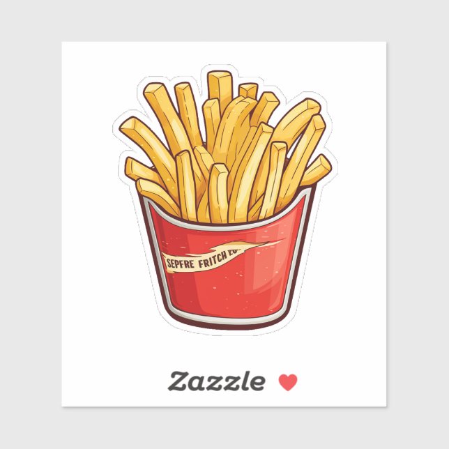 French fries  sticker (Sheet)