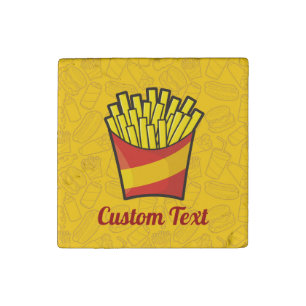 French Fries Stone Magnet