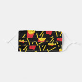 French Fries Summer Junk Food Print Adult Cloth Face Mask (Front, Folded)