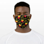 French Fries Summer Junk Food Print Adult Cloth Face Mask (Worn)
