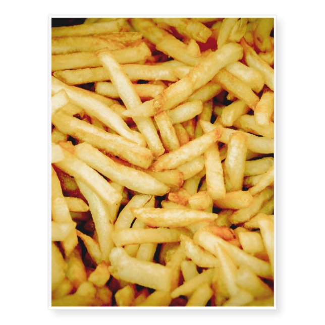 French Fries Temporary Tattoos (Front)