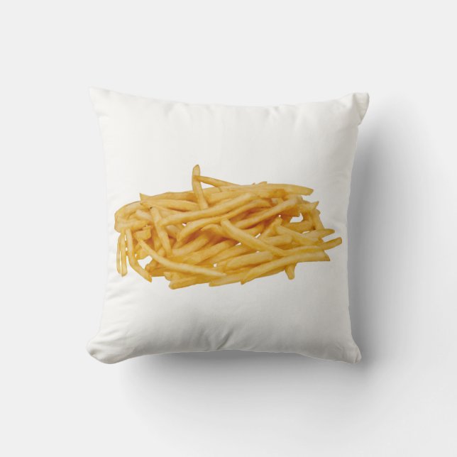 French Fries Throw Pillow (Front)
