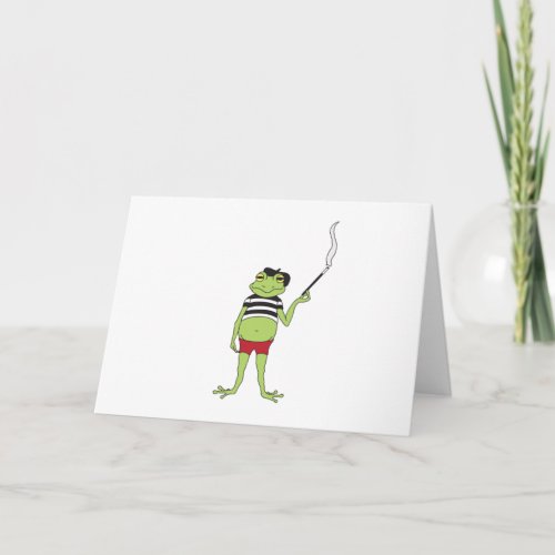 French Frog Card