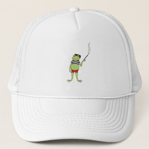 French Frog Trucker Hat