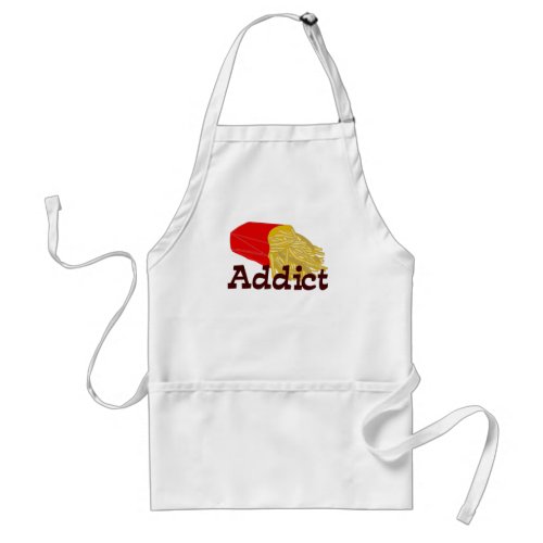 French Fry Addict Adult Apron