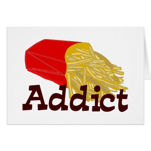 French Fry Addict Cards (Front Horizontal)