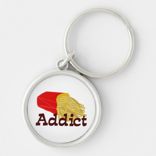 French Fry Addict Keychain