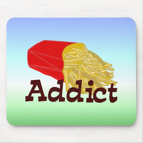 French Fry Addict Mouse Pad