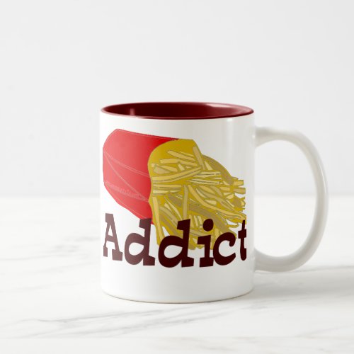 French Fry Addict Two_Tone Coffee Mug