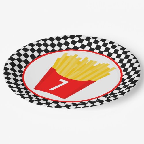 French Fry Birthday Party Paper Plates