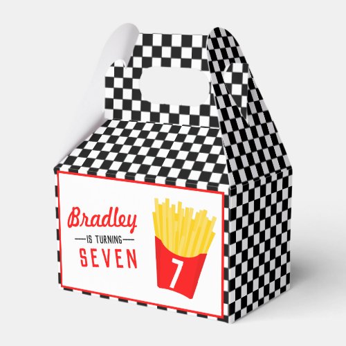French Fry Kids Birthday Party Favor Boxes