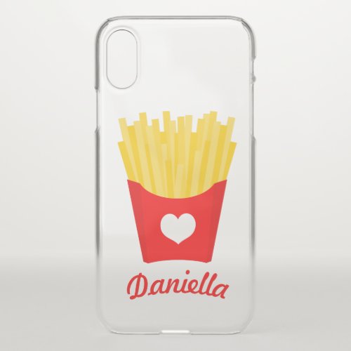French Fry Love iPhone X Case