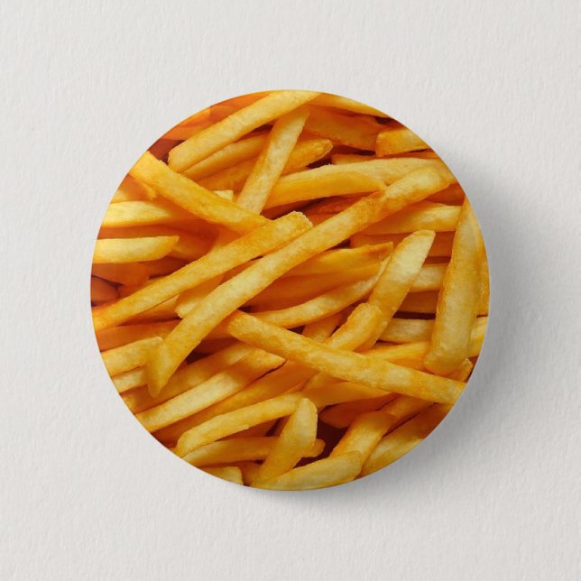 French Fry Pinback Button (Front)