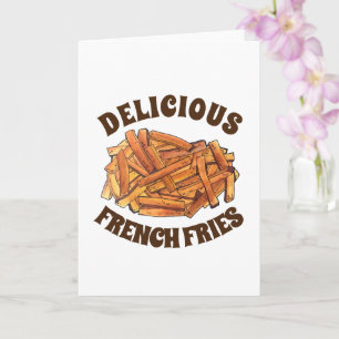 French Fry Steak Fries Fried Potatoes Junk Food Card