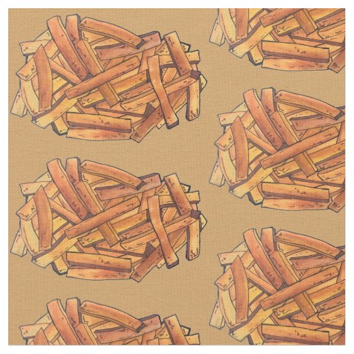 French Fry Steak Fries Fried Potatoes Junk Food Fabric