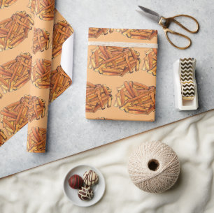 French Fry Steak Fries Fried Potatoes Junk Food Wrapping Paper