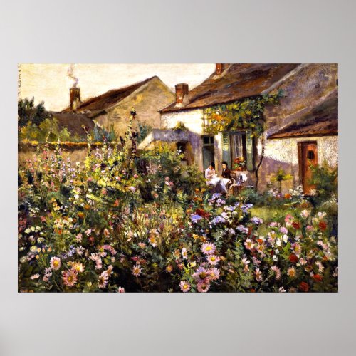 French Garden _ an Otto Stark painting Poster