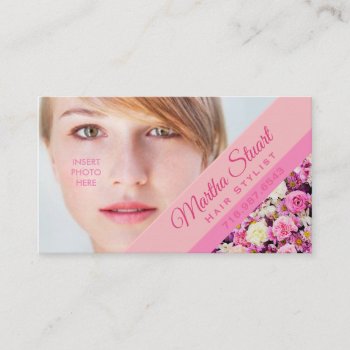 French Garden - Insert Photo / Business Card by galleriaofart at Zazzle