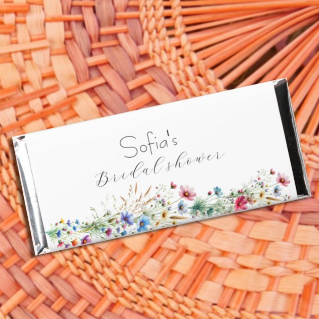 French Garden Party flower  Hershey Bar Favors (French Garden Party flower Hershey Bar Favors.)