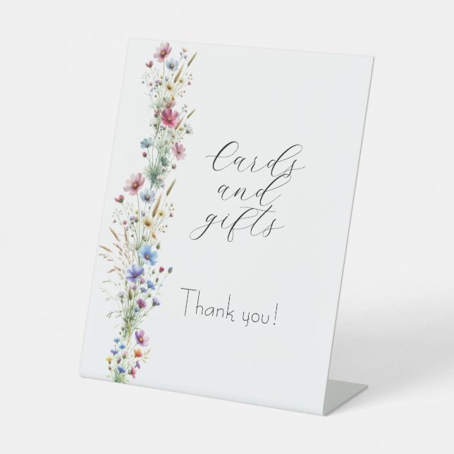 French Garden Party flower name Pedestal Sign (Front)