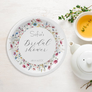 French Garden Party flower  Paper Plates