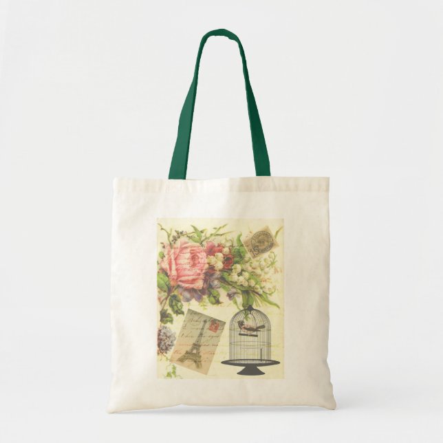 French Garden Shopping Tote Bag (Front)