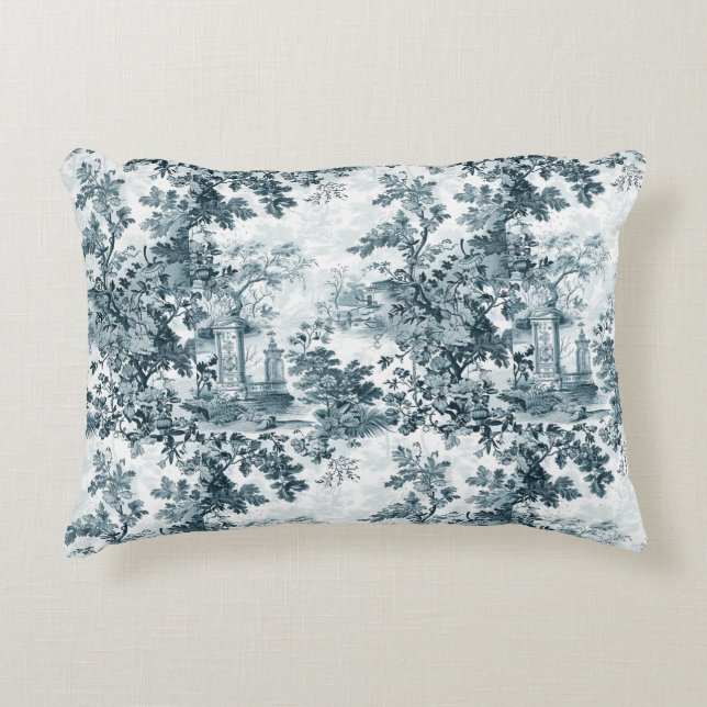 French Garden Throw  Accent Pillow (Front)