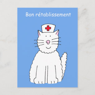 French Get Well Soon Bon Rétablissement Postcard