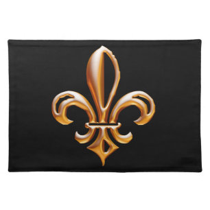 French Golden Fleur de Lis Placemat