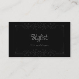 French Gothic Damask Stylist Business Card