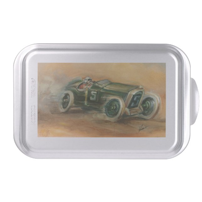 French Grand Prix Racecar by Ethan Harper Cake Pan (Front)
