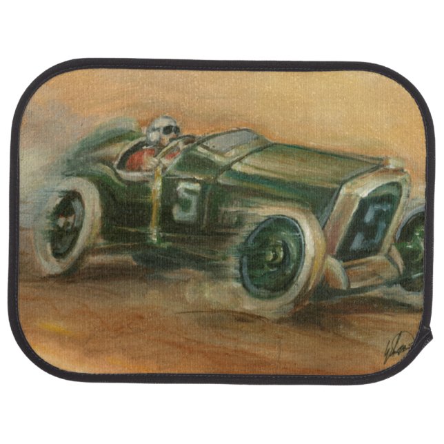 French Grand Prix Racecar by Ethan Harper Car Mat (Rear)