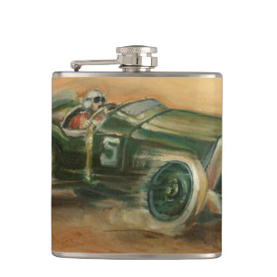 French Grand Prix Racecar by Ethan Harper Flask