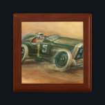 French Grand Prix Racecar by Ethan Harper Gift Box<br><div class="desc">Take a trip in the way back machine with this painting of a French Grand Prix racecar by Ethan Harper. You can feel how fast the car is traveling thanks to the dust cloud trailing in the wake of the vehicle. Grab a copy to place on your wall!</div>