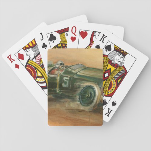 French Grand Prix Racecar by Ethan Harper Poker Cards