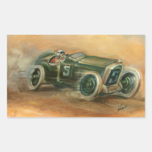 French Grand Prix Racecar by Ethan Harper Rectangular Sticker