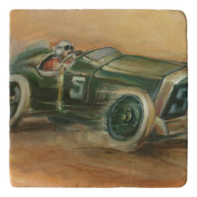 French Grand Prix Racecar by Ethan Harper Trivet (Front)
