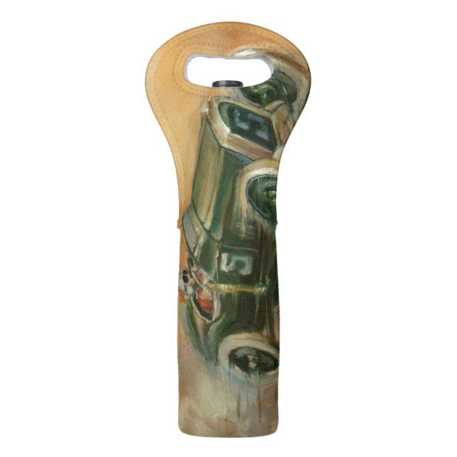 French Grand Prix Racecar by Ethan Harper Wine Bag (Back)