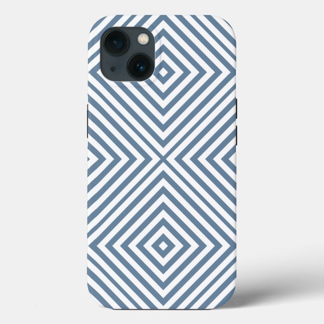 French Gray Diamond Chevron @ Emporiomoffa Case-Mate iPhone Case (Back)
