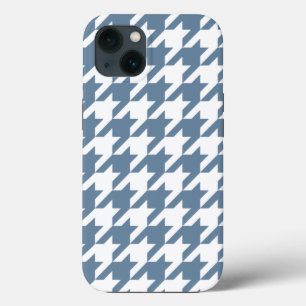 French Gray Elegant Houndstooth iPhone 13 Case