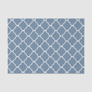 French Gray Elegant Moroccan Design Tissue Paper