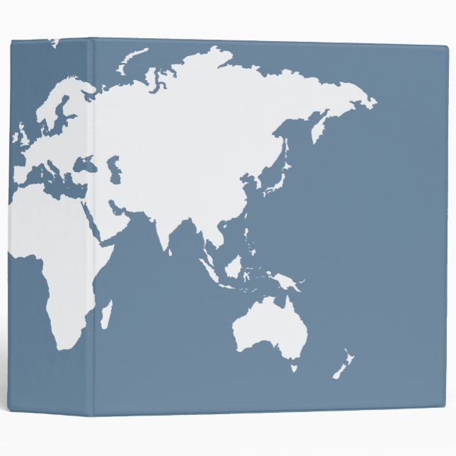 French Gray Elegant World Binder (Front/Spine)