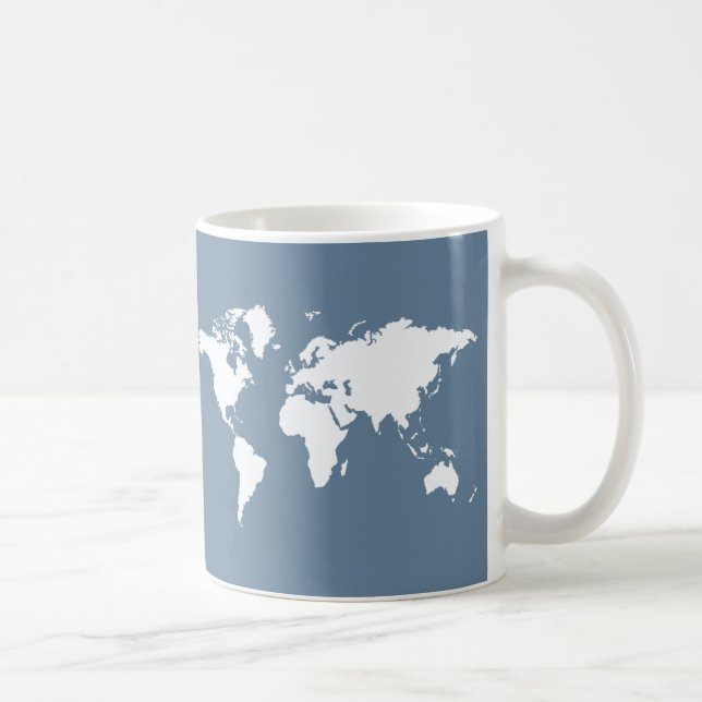 French Gray Elegant World Coffee Mug (Right)