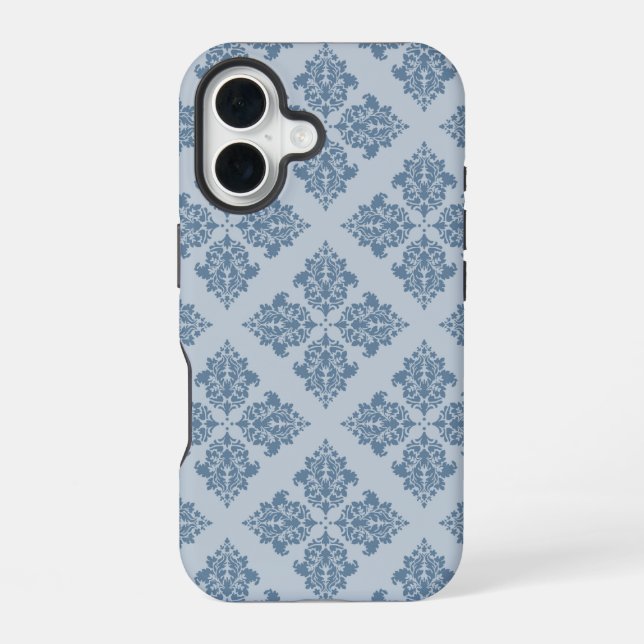 French Gray Moroccan Damask Iphone Case (Back)