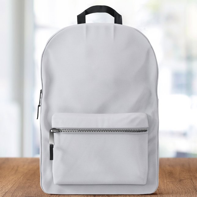 French Gray Personalized Custom  Printed Backpack (French Gray Personalized Custom Printed Backpack)