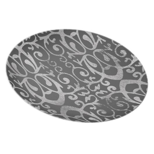 French Gray Plate (Right Side)