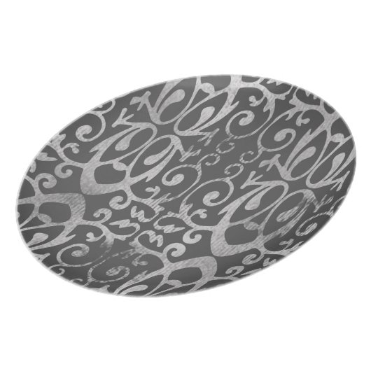 French Gray Plate (Left Side)