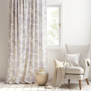 French Gray Platinum Mosaic Blackout Curtains